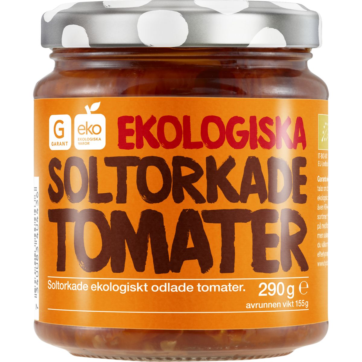 SOLTORKADE TOMATER 290G Ditt Svenska Skafferi