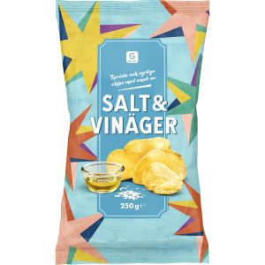 Garant Chips salt & vinäger - 250g