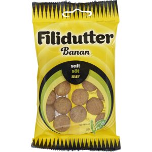 Konfekta Filidutter Banan - 65g