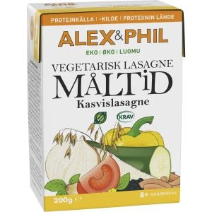 Alex&Phil Vår vegetariska lasagnemåltid eko - 200 g