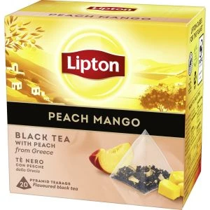 Lipton Svart te Peach Mango Pyramid - 20 st