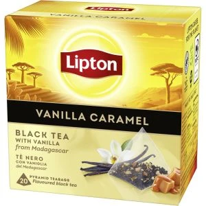 Lipton Svart te Vanilla Caramel Pyramid - 20 st