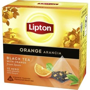 Lipton Svart te Orange Pyramid  - 20 pcs