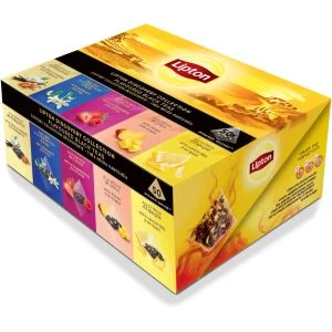 Lipton Collection svart te Pyramid - 50 st