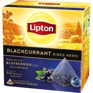 Lipton Svart te Blackcurrant - 20 st